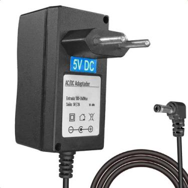 Imagem de Fonte de Alimentação 5v 2a Pino Grosso Bivolt Alta Qualidade - Maxmidi