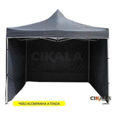 Imagem de Parede de Fechamento Nylon Preta 2x1.85 M Tenda Gazebo - Cikala