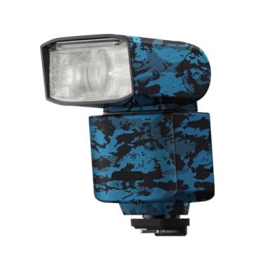 Imagem de Para Sony HVL-F46RM Câmera Flash Strobe Skin Vinil Wrap Filme Protetor Protetor Revestimento Acessórios de Fotografia HVL-F46RM (Azul Cavaleiro)