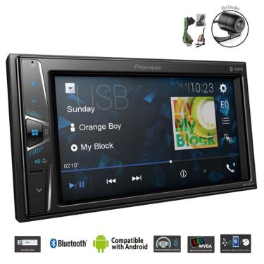 Imagem de Multimidia Auto 2din Pioneer Bluetoot USB Aux DMH-G225BT+Cam