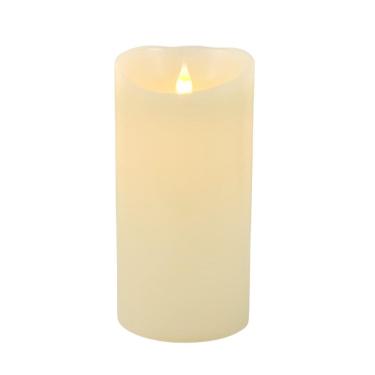 Imagem de Vela De Led Cintilante Decorativa Redonda 20X10Cm Parafina