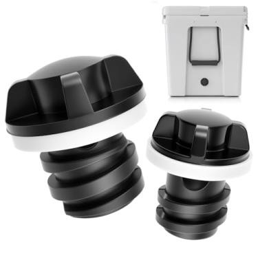 Imagem de SDTC Tech Pacote com 2 plugues de drenagem, acessórios de substituição grandes e pequenos, compatíveis com refrigeradores RT-IC 20QT/45QT/65QT e Ye-ti ROA-die/Tundra/Tank Coolers