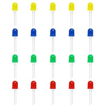 Imagem de Lâmpada de 10 mm LED para emissor de diodos com LED F10 difusa para Arduino (pacote com 20 peças) AE1258 da Gikfun