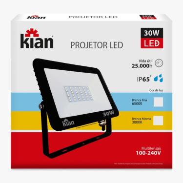 Imagem de Refletor Led 30W Kian Branca Bivolt