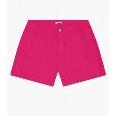 Imagem de Shorts Curto Feminino Plus Size Secret Glam Rosa, Plus G2, Rosa