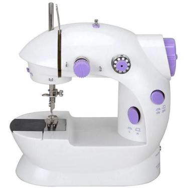 Imagem de Mini Máquina Costura Reta Portátil Pedal 110V/ 220V Cor - Mini Máquina