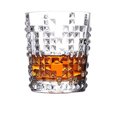 Imagem de esmen Copos de vinho criativos canecas de cerveja transparentes caneca de cerveja doméstica caneca de cerveja copo de água copo de suco copo punk de corte de cristal copo de vidro, F 300 ml