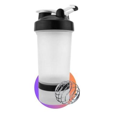 Imagem de Copo De Academia 450ml Com Mola Para Suplemento Whey Oferta - HISMA, T