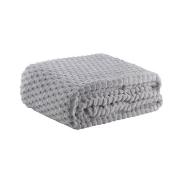 Imagem de Cobertor Blanket Zurich Toque De Seda - Kacyumara - Prata - Casal