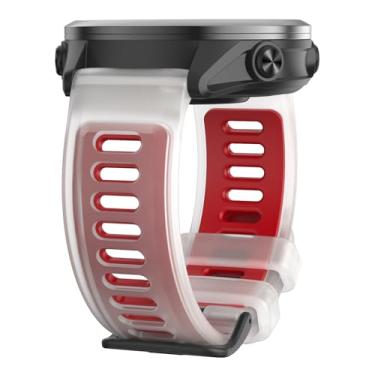 Imagem de ISBAKE Pulseiras de relógio compatíveis com Garmin Forerunner 570 47 mm/Vivoactive 4/Venu 3, pulseira de silicone TPU de 22 mm para Forerunner 265/Forerunner 255/Venu 3