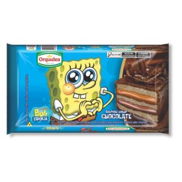 Imagem de Bolinho com recheio sabor chocolate e doce de leite 70g - Orquídea