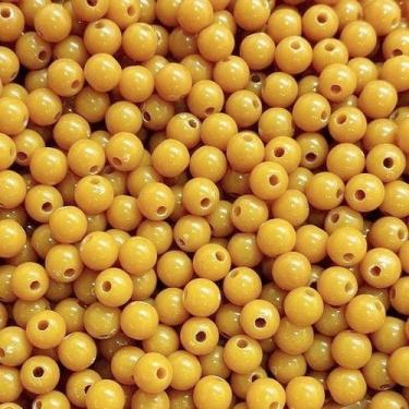 Imagem de BOLINHA DE RESINA Nº 06 (20 G) - LADEIRA BIJUTERIAS, Mostarda claro
