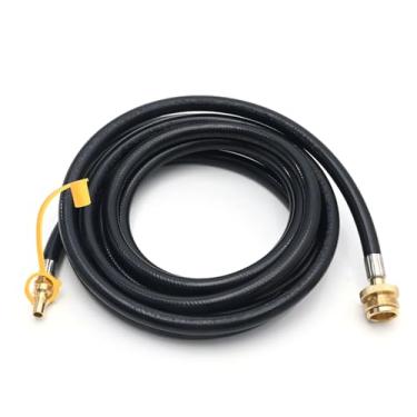 Imagem de CADUFUELLY Conversor de mangueira de propano de conexão rápida RV de 3,5 m, substituição de acessórios de conexão rápida de propano para garrafa descartável de 500 g conecta aparelho portátil de 500 g