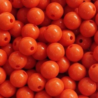 Imagem de BOLINHA DE RESINA Nº 10 (20 G) - LADEIRA BIJUTERIAS, Laranja escuro