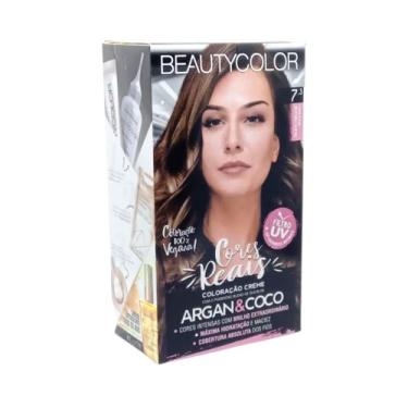 Imagem de Kit Beautycolor Tinta Para Cabelo Permanente Com Emulsão, 7.3 Louro Na