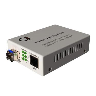 Imagem de Conversor de mídia ADnet PoE Fiber de modo único LC Gigabit