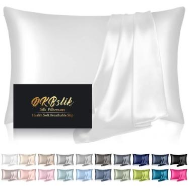 Imagem de Fronha de seda DKBSlik Mulberry Silk King Size branca