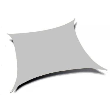 Imagem de Tela Toldo Sombreamento Multiuso 5x5 Cinza Quadrada