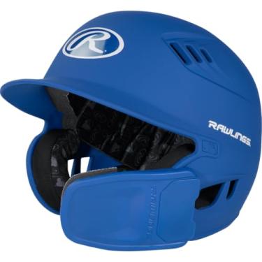 Imagem de Rawlings | R16 reversível EXT | Capacete de rebatedor fosco | Protetor facial reversível | Junior | Matte Royal Junior (16 3/8" - 7 1/8")