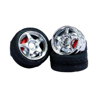 Imagem de Peças De Refit Para Carro Modelo Kicarmod Em Escala 1/64, Rodas De ABS