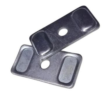 Imagem de Placa Esticador Corrente Fazer Lander Tenere250 Par Prateado - TRILHA