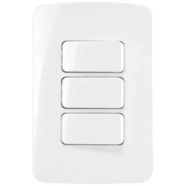 Imagem de Tomada Tripla 3 Interruptores Simples Margirius Linha B3