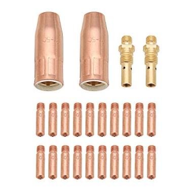 Imagem de KINGQ Kit de pistola de solda MIG 21-50 .035 polegadas bico bico difusor para Lincoln Magnum 100L e Tweco Mini/#1
