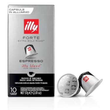 Imagem de Illy Cápsulas Compatíveis Com Espresso - E Sachês De Café Individuais Forte Torra Extra Notas Chocolate Amargo Para Máquinas Nespresso Original 10 Unidades