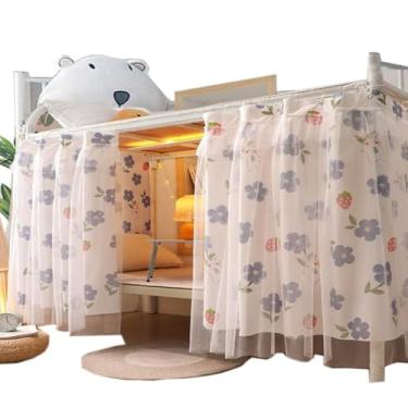 Imagem de Navhao 2 Painéis, Cortinas De Beliche Inferiores, Tecido Respirável, Dossel, Sombreamento Para Estudantes, Redes Solteiro