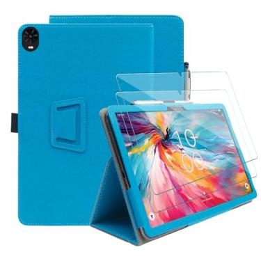 Imagem de Hoibon Capa para TCL TAB 10 NXTPAPER 5G para TCL TAB 10 NXTPAPER 5G 10,4 polegadas modelo 9199S capa fólio flip magnética inteligente de couro PU à prova de choque com alça de mão protetor de tela
