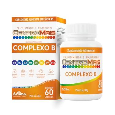 Imagem de Vitaminas Essenciais Centromais Complexo B 60 Cápsulas Saúde e Bem-Estar