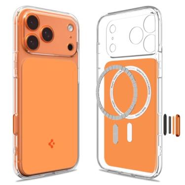 Imagem de Capa Spigen para iPhone 17 Pro, Ultra Hybrid T [MagFit] projetada para Apple iPhone 17 Pro - Laranja Brilhante
