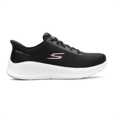 Imagem de Tênis Skechers Go Walk Now Masculino, 41, Preto, Branco