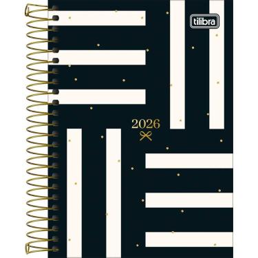 Imagem de Tilibra - Agenda Espiral Diária 12,9 x 18,7 cm West Village 2026-4 Conjuntos de Listras