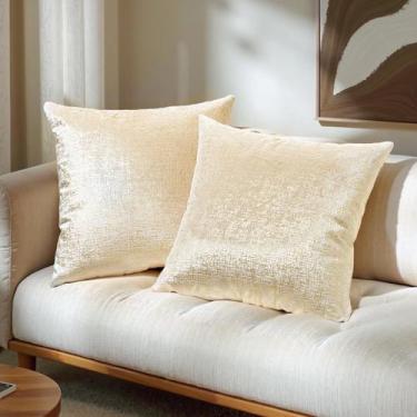 Imagem de Capa de travesseiro Phantoscope Sparkling Velvet Gold Glitter 45x45cm