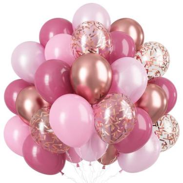 Imagem de Conjunto de balões Togvu Dusty Rose, 60 pacotes de 30 cm para decoraçã