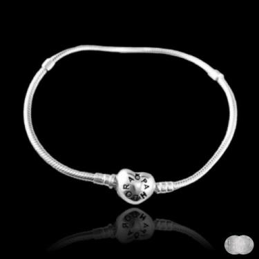 Imagem de Pulseira Pandora de Prata 925 com Berloque Aleatório Inclusa - no-bran