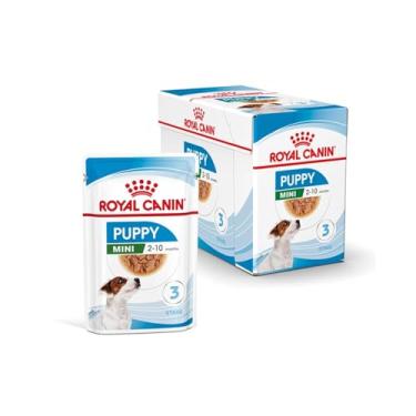 Imagem de Ração Úmida Royal Canin Sachê Mini Puppy para Cães Filhotes de Raças Pequenas 85g