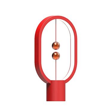 Imagem de BABLOOM Luminária Magnética - Luminária de Mesa Led Alimentada Por Usb com Design Flutuante - Perfeita para Casa, Escritório, Dormitório, Hotel e Sala de Estar (Vermelha)