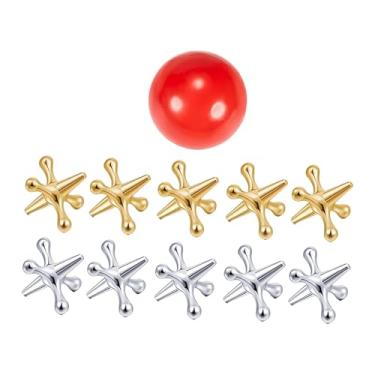 Imagem de Kokiya Conjunto de jogos Jacks, atividades de mesa tradicionais, presentes, brinquedo de mesa, jogo Jackstones da velha escola