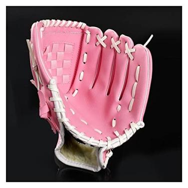 Imagem de Luva de basebol, luvas de rebatidas desportos ao ar livre luva de beisebol castanha equipamento de prática de softball mão esquerda para treino de mulher de homem adulto (cor: 110 (32,5-77,5),