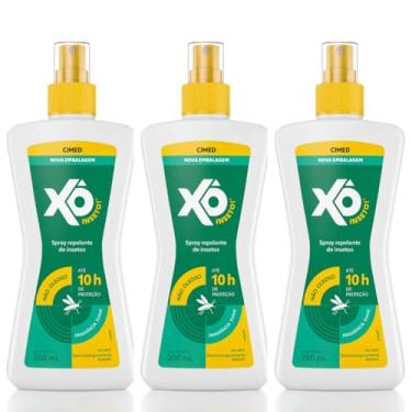 Imagem de Kit 3 Repelente de Insetos Spray 200ml 15% DEET Aloe Vera 10h de Proteção