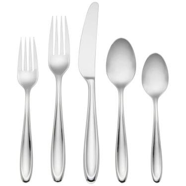 Imagem de Conjunto de Talheres, Sofisticação e Durabilidade para Sua Casa com 65 Peças e Material de Aço Inoxidável, LENOX Cantera