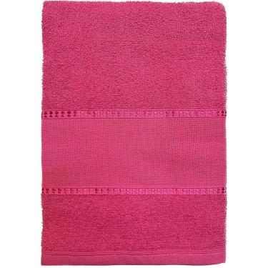 Imagem de 1 Toalha De Banho Barra Para Bordar Ponto Cruz 65X130 Pink