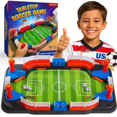 Imagem de Jogo de futebol de mesa TOMLEON para crianças de 6 a 12 anos com 6 bol
