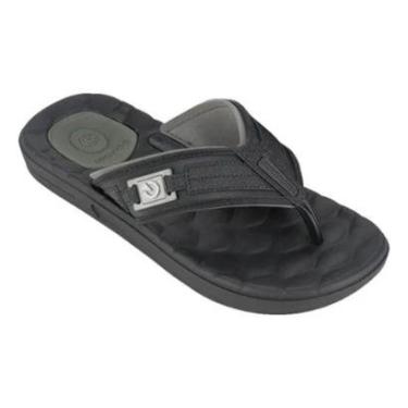 Imagem de Chinelo Cartago Egeu Dedo Masculino Preto Cinza 12287-Masculino