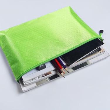 Imagem de Bolsa de documentos impermeável A4, bolsas A4 com zíper para organizar armazenamento, bolsas com zíper à prova d'água, tamanho carta, sacos de arquivo para quebra-cabeça, jogos de tabuleiro e material