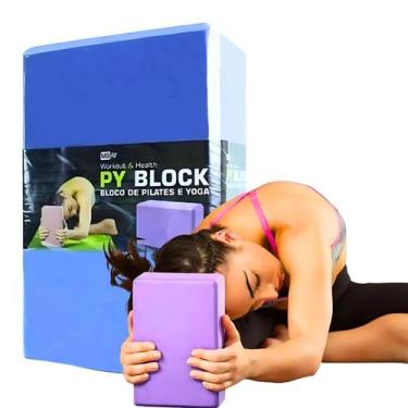 Imagem de Bloco Para Exercícios Yoga Pilates Meditação Alongamento Fitness Funci