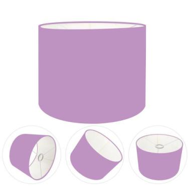 Imagem de Cúpula Abajur Cilíndrica Cp-7012 Ø30x25cm Lillás - Vivare