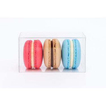 Imagem de 50 Caixas de Acetato 5x5x7 cm: Perfeitas para Macarons, Mini Sabonetes